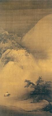 南宋梁楷《雪景山水图》