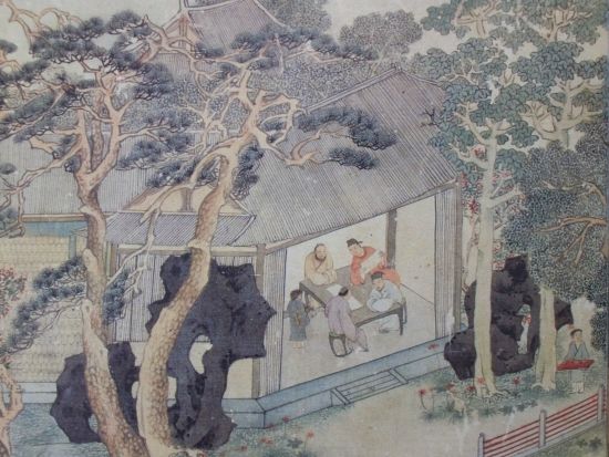 明代文徵明《东园图》局部2