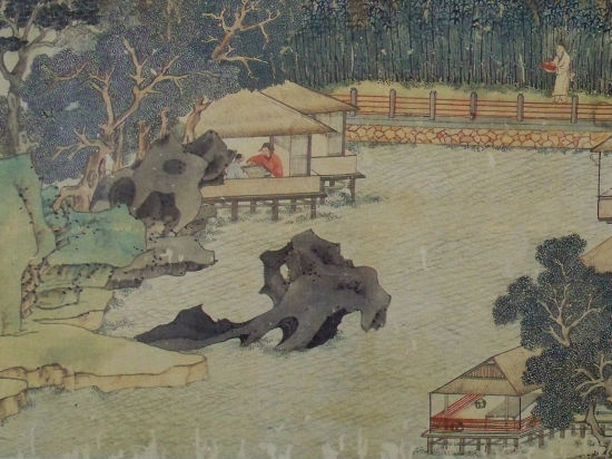 明代文徵明《东园图》局部4