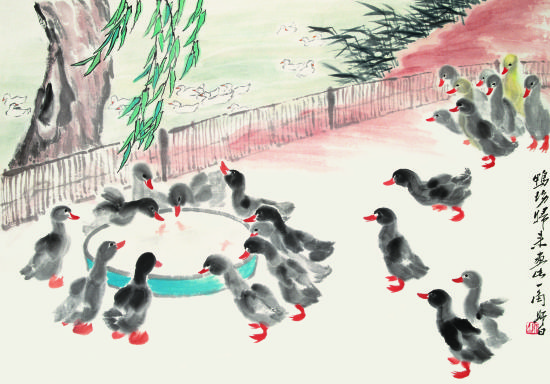 展览作品：鸭场归来