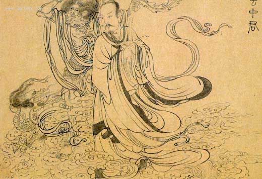 克利夫兰博物馆藏张渥《九歌图》卷