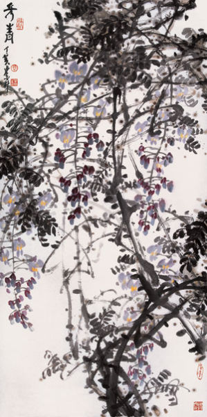 赵紫林作品《长青图》