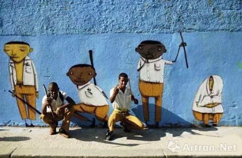 古巴青年的街头涂鸦作品，已具有相当的艺术水平古巴青年的街头涂鸦作品，已具有相当的艺术水平