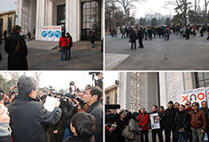 纪念89现代艺术展20周年”主展场 2009年2月5日下午，北京农业展览馆，