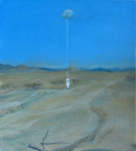 王雨超 飘来一朵遵守公德但不合情理的云48X43(cm)布面油彩2008年