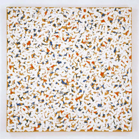 罗伯特·雷曼作品《无题》(布面油画，63英寸 x 63英寸，1962)