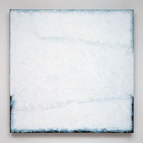 罗伯特·雷曼作品《系列13号(白色)》(布面油画，42英寸 x 42英寸，2004)