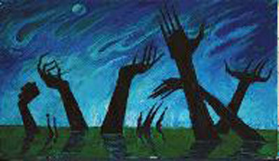 马骅的油画《梦》 本组图片均为1981年参展作品 