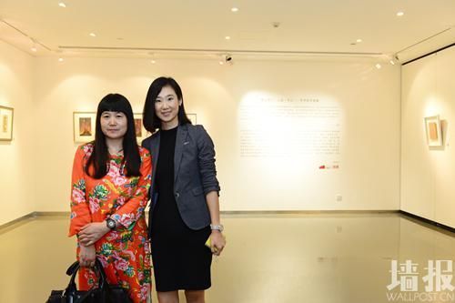 蔡锦与墙艺术公司副总王蕾