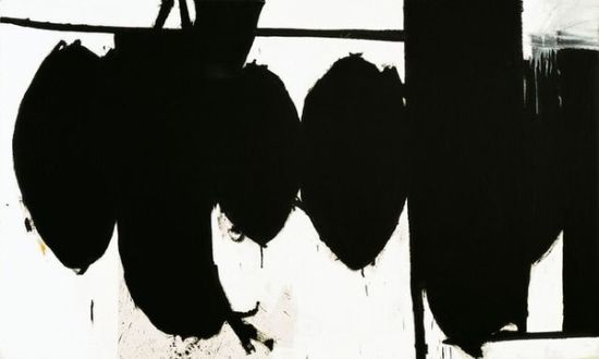 西班牙共和国的挽歌第70号，罗伯特·马瑟韦尔，1961年，布面油画，175.3x289.6厘米，大都会博物馆，纽约