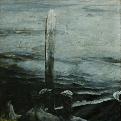 1987年《老桨》油画