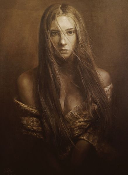 《等风来》尺寸：100x150cm 材料：布面油画 2013