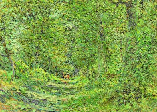 小路 33.5cmx46cm 油画 1984