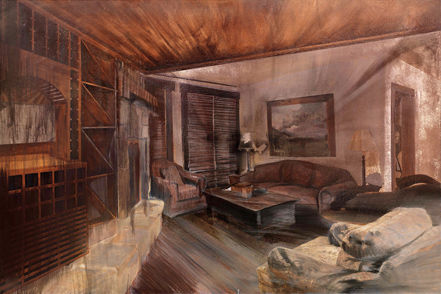 陈彧君 临时家庭 No.20110913 布面 丙烯 200×300cm