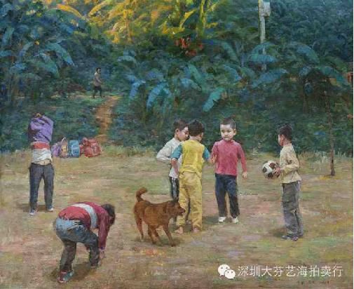 陈宏新、曾浩天 《石头·剪刀·布》 布面油画 120X160CM 2013年