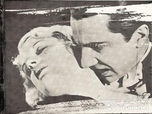 安迪·沃霍尔，《亲吻》（巴贝拉·卢戈西），1963年  30*40英寸，丝网印刷，估价300万-500万美元