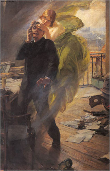 阿尔伯特·迈仰《绿色缪斯》，1895