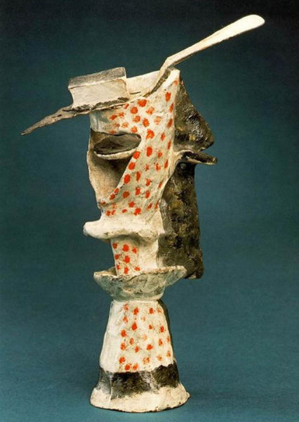 毕加索《苦艾酒瓶》，1914