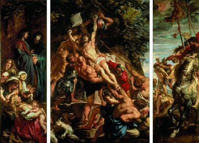 上十字架（油画） 1609—1610年 鲁本斯 比利时安特卫普大教堂藏