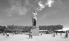 芷江和平文化园广场，抗战胜利主题雕塑效果图。