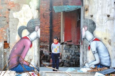 废墟上的精美涂鸦。图/东方IC