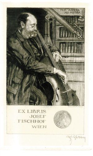 考斯曼制作的音乐藏书票