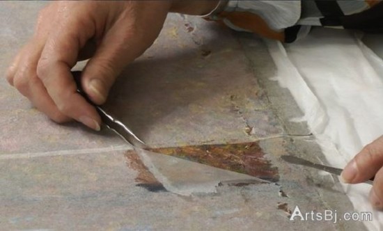 如何修复一张莫奈的画作？