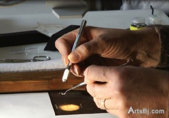 如何修复一张莫奈的画作？