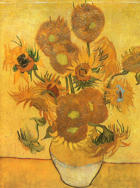  TOP9.《花瓶与15朵向日葵》(Vasewith Fifteen Sunflowers，1888)，3970万美元