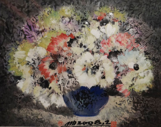 静物瓶花之二 58×46 2008 魏奎仲