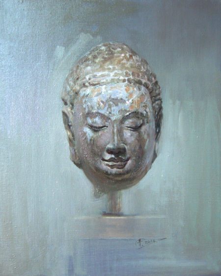 自在菩萨  50×60 2014 魏静