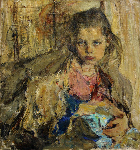 《克采卡肖像》1912年--布面油画--57cm×53cm
