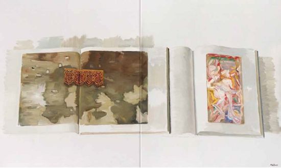《德库宁与施纳伯尔之二 》 布面油画 152×101cm 2014年