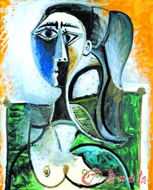 毕加索 《坐着的女人半身像》