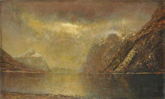 Mednyanszky Laszlo作品《挪威峡湾》