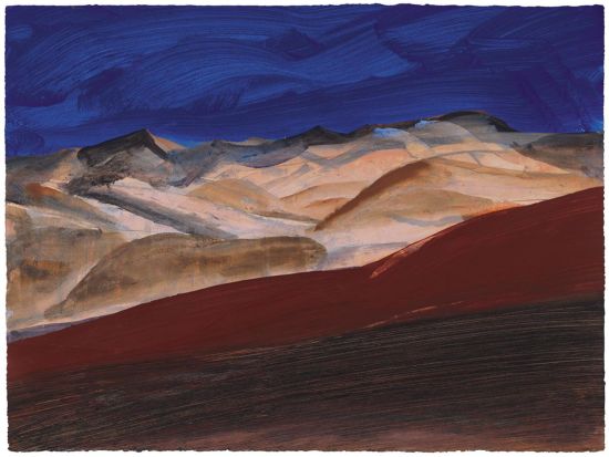 刘商英 阿里风景6 纸本丙烯 56 X 75 cm 2012