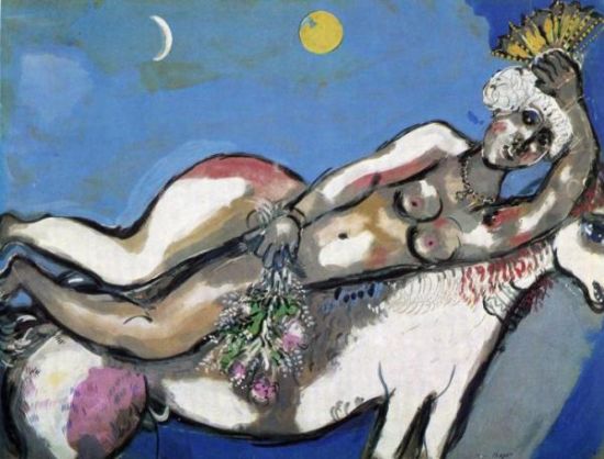 夏加尔作品《equestrienne》(1927)