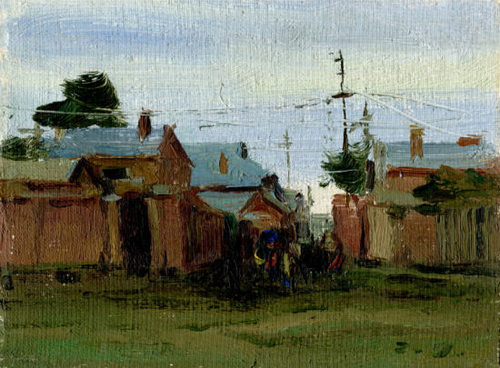 《仙公山下的仰恩大学》 2010年 25×17cm