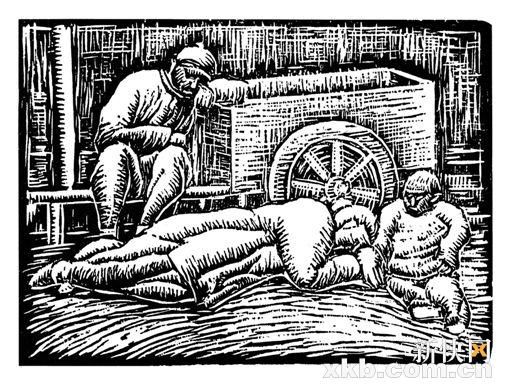 ■谢应云 丝网版画作品 《温暖的记忆》