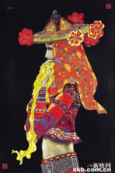 ■汤志义 《惠风和畅》 大漆