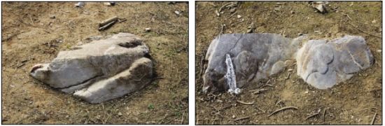 高松拍摄的残碎西辟邪石刻