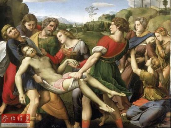 拉斐尔的作品《基督被解下十字架》(资料图片)