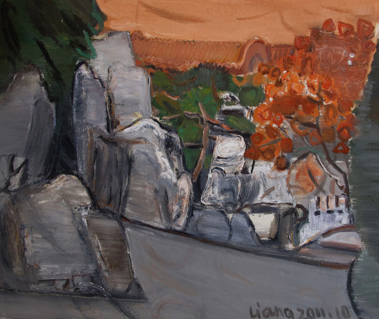 郡王府的秋天之 二 60×50CM 布面综油彩 2011