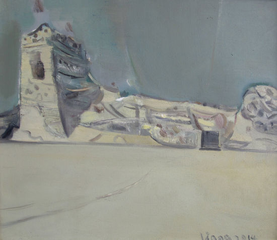 靖边统万城之七 70×80CM 布面油彩 2014 