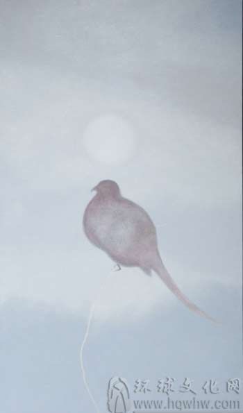 王新箭：天境系列 尺寸：70cmx120cm 亚麻布面油彩   