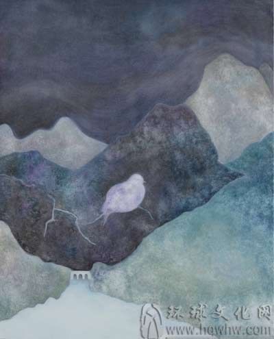 天境系列之无界NO.5 尺寸：120cmX150cm 亚麻布面油彩 　　　