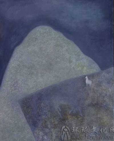 天境系列之无界NO.7 尺寸：120cmX150cm 亚麻布面油彩