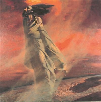 《国魂——屈原颂》 190×190cm 1984年 布面 油画