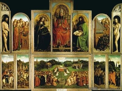 羔羊的崇拜-扬 凡 艾克，根特祭坛画