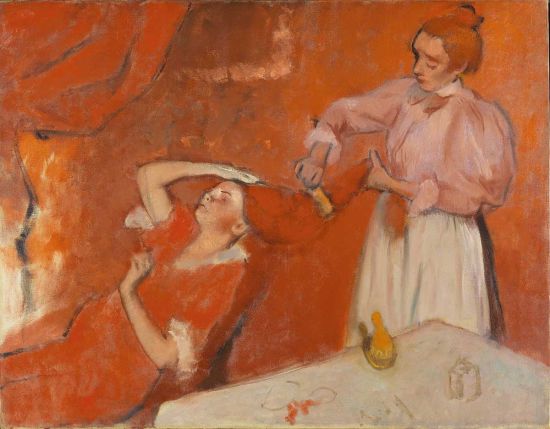 德加，《梳头的女人》，约1896年作